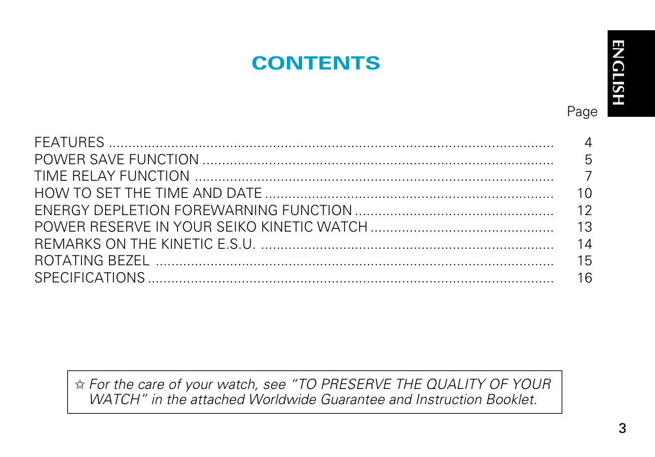 Seiko Cal. 5J22 5J32 User Manual | Page 3 / 16