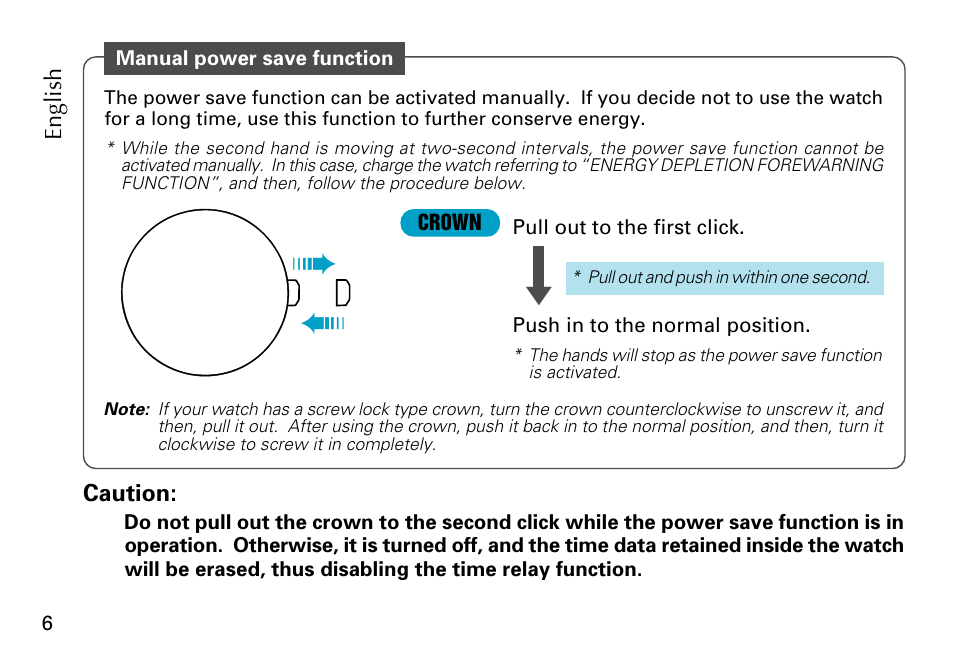 Seiko Cal. 5J22 5J32 User Manual | Page 6 / 16