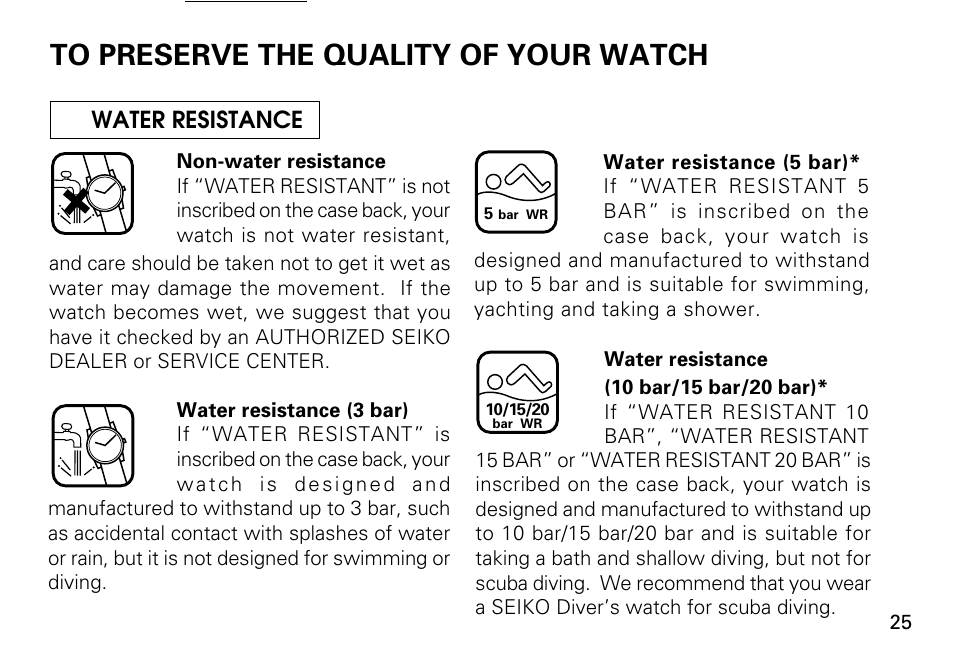 Seiko KINETIC 5M43 User Manual | Page 25 / 28