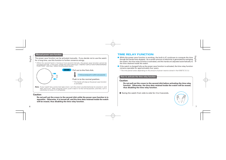 Seiko KINETIC 5J22 User Manual | Page 4 / 9