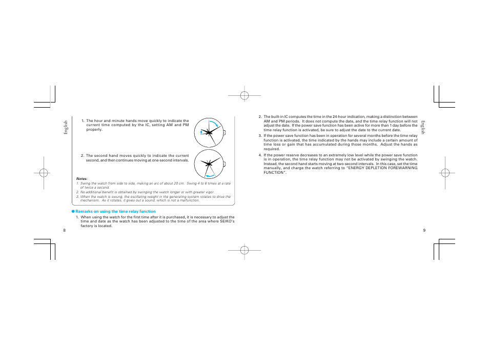 Seiko KINETIC 5J22 User Manual | Page 5 / 9