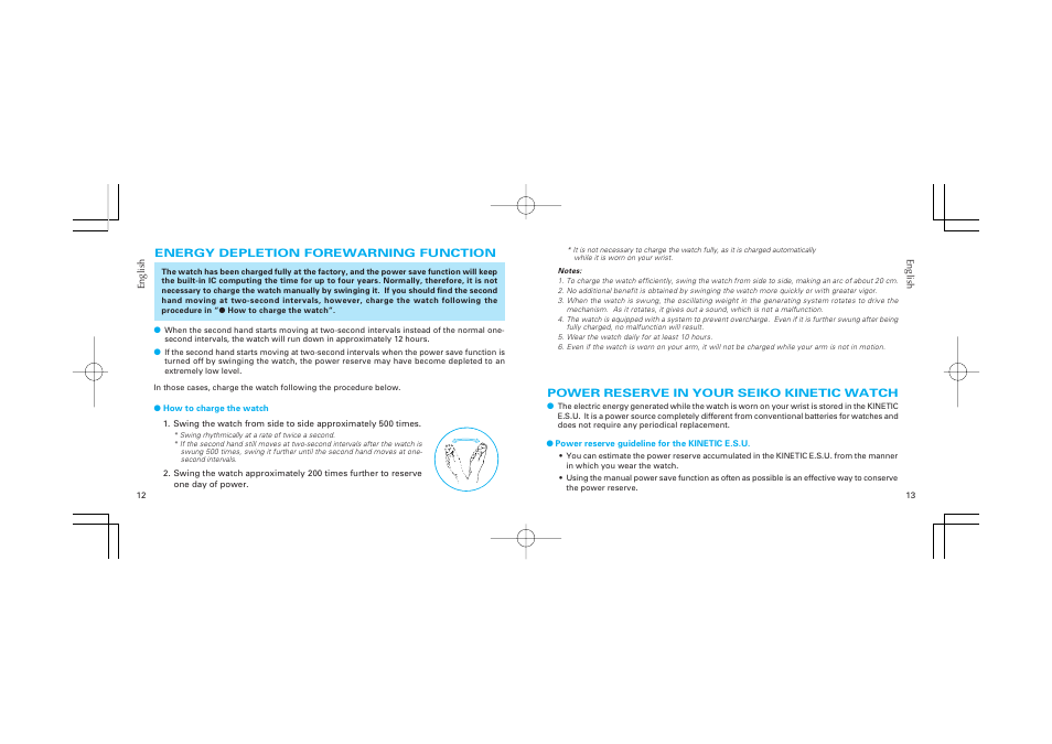 Seiko KINETIC 5J22 User Manual | Page 7 / 9