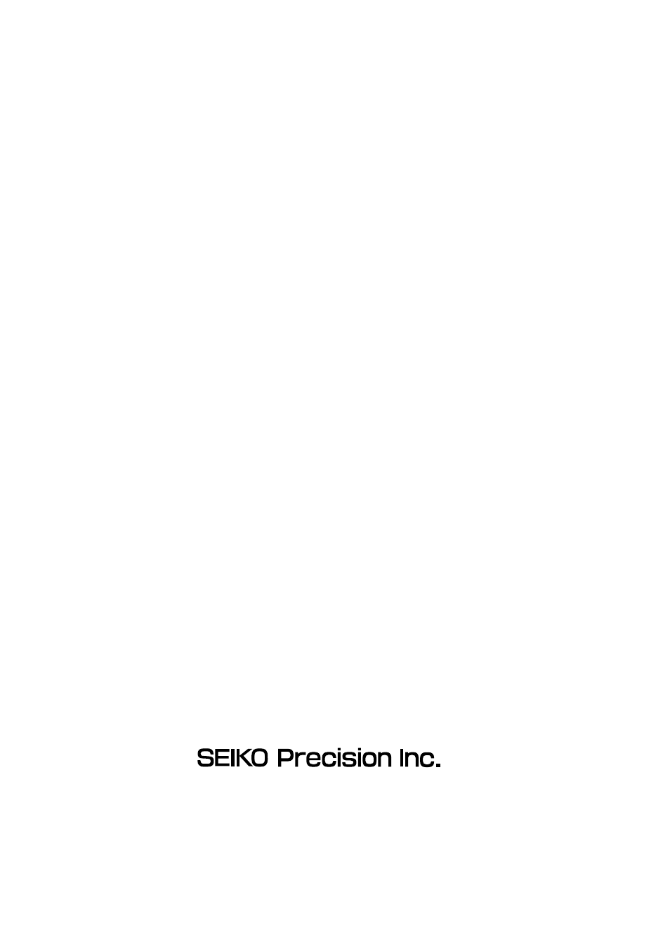 Printer division | Seiko FB-900 User Manual | Page 243 / 243