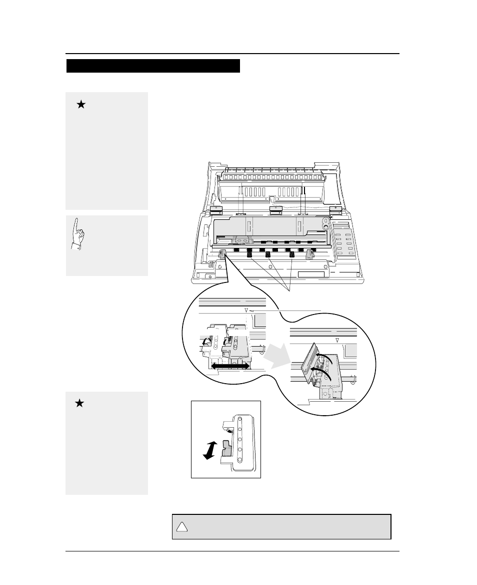 Loading fanfold paper (front tractor) | Seiko FB-900 User Manual | Page 37 / 243