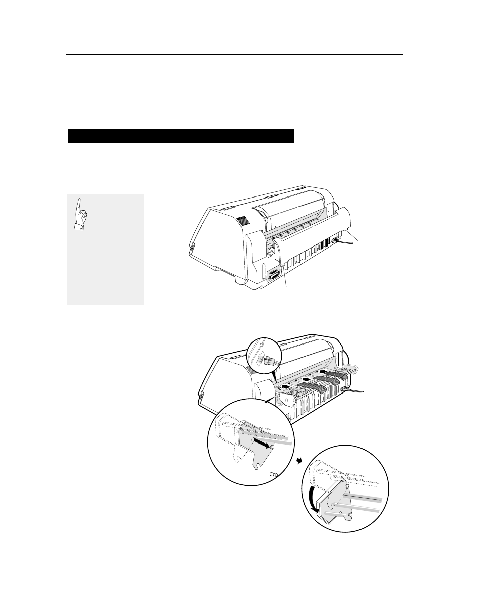 Rear tractor), Loading fanfold paper (rear tractor) | Seiko FB-900 User Manual | Page 39 / 243