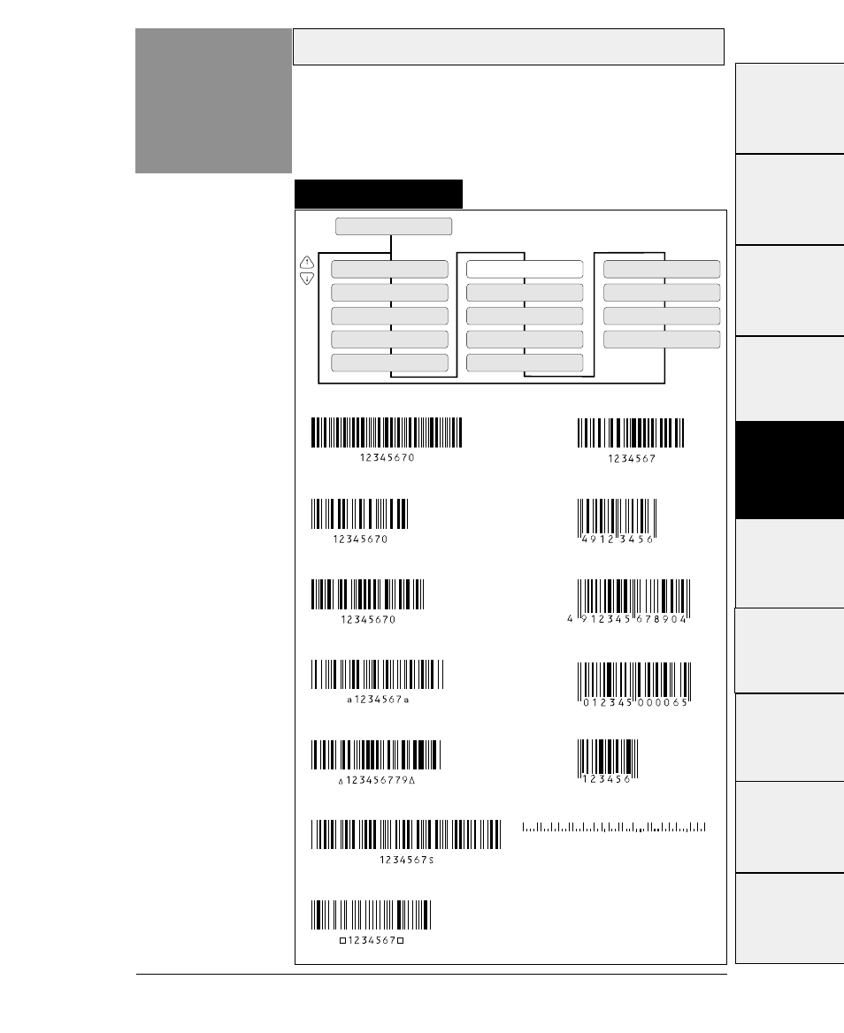 Bar code type, Function | Seiko FB-900 User Manual | Page 96 / 243