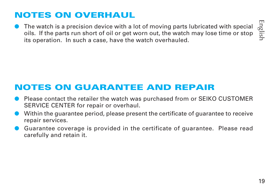 Seiko CAL. 6R20 User Manual | Page 19 / 23