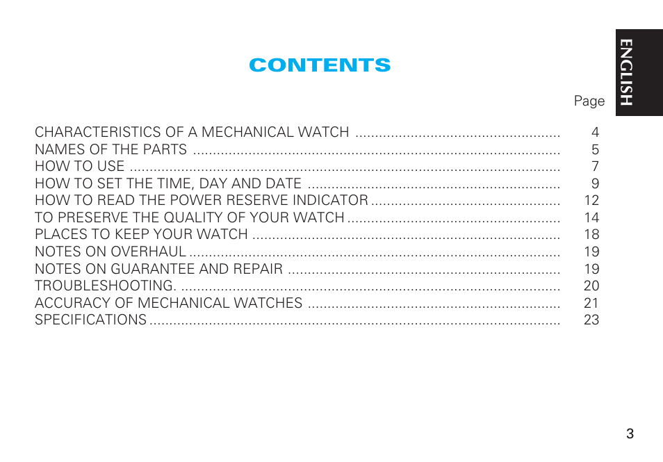 Seiko CAL. 6R20 User Manual | Page 3 / 23