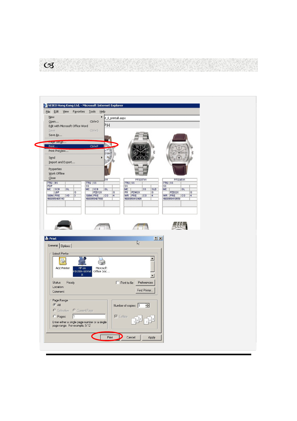 W print instructions (cont.) | Seiko Alba User Manual | Page 15 / 31