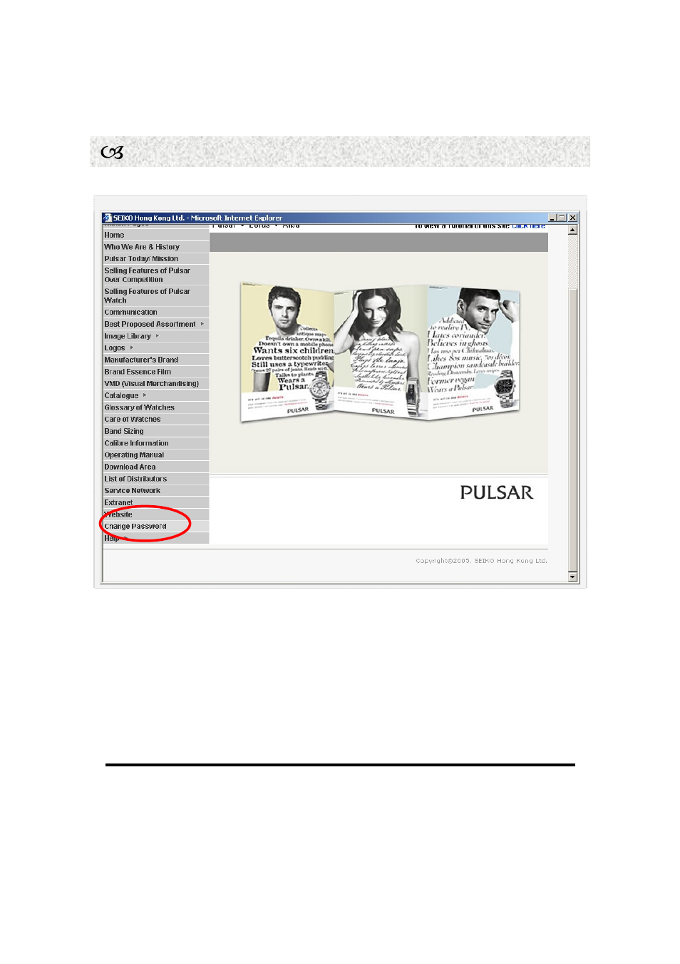 W change password | Seiko Alba User Manual | Page 29 / 31