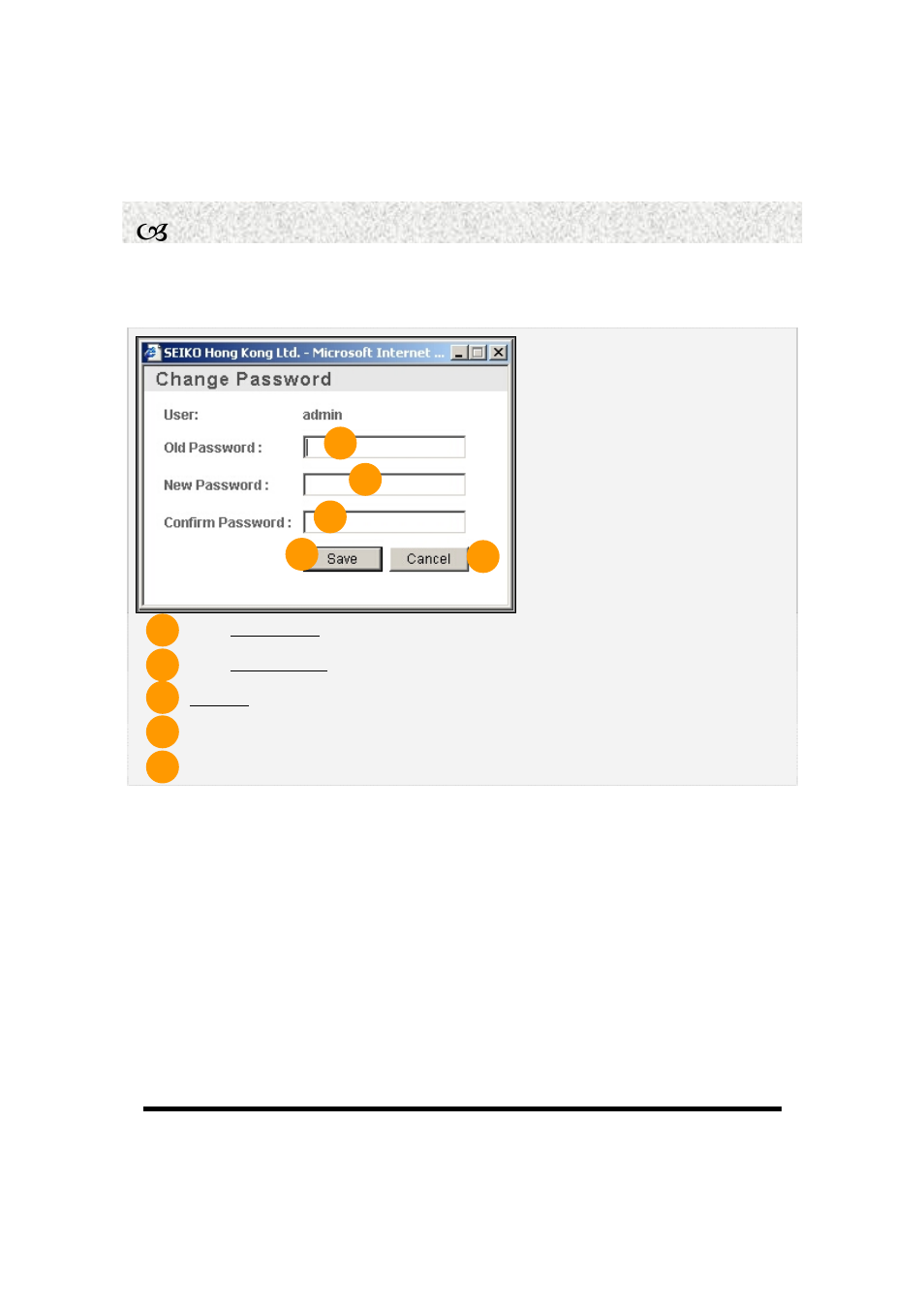 W change password (cont.) | Seiko Alba User Manual | Page 30 / 31