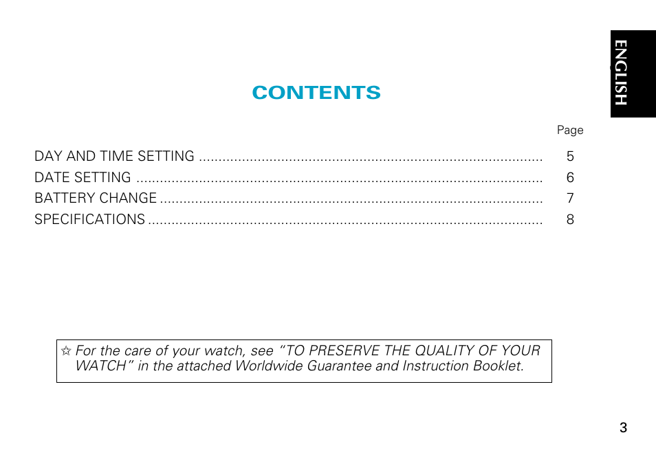 Seiko 5Y66 User Manual | Page 3 / 9