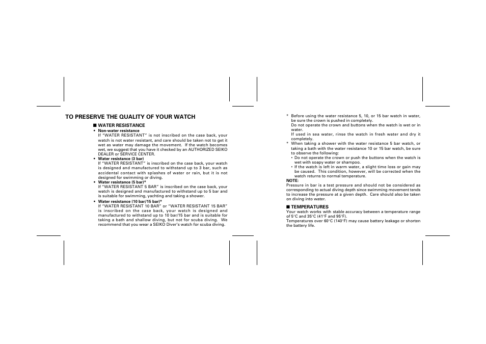 Seiko H801 User Manual | Page 11 / 13
