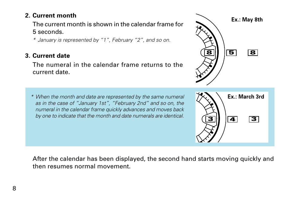 Seiko 8F33 User Manual | Page 8 / 13