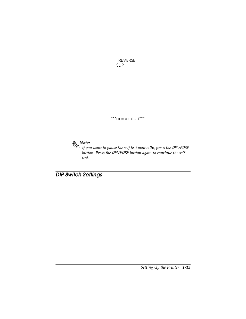 Dip switch settings, Dip switch settings -13 | Seiko TM-U590/U590P User Manual | Page 25 / 54