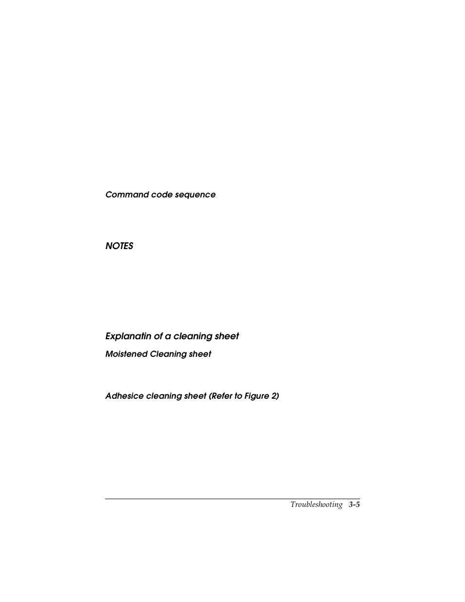 Explanatin of a cleaning sheet, Explanatin of a cleaning sheet -5 | Seiko TM-U590/U590P User Manual | Page 37 / 54