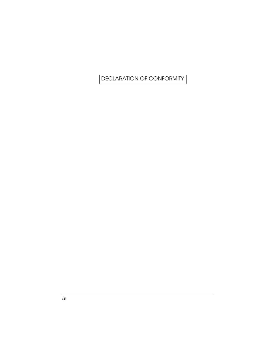 Declaration of conformity | Seiko TM-U590/U590P User Manual | Page 6 / 54