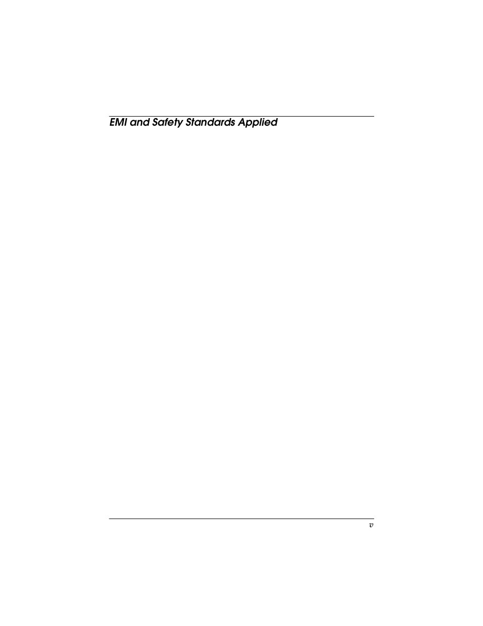 Emi and safety standards applied | Seiko TM-U590/U590P User Manual | Page 7 / 54
