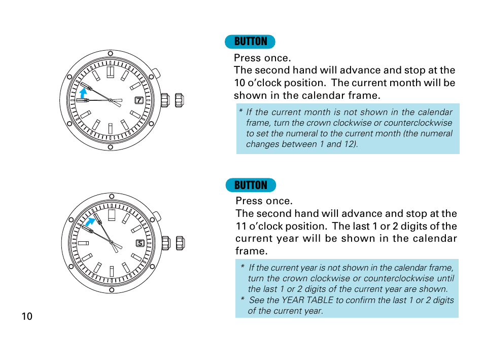 Seiko CAL. 6A32 User Manual | Page 10 / 15