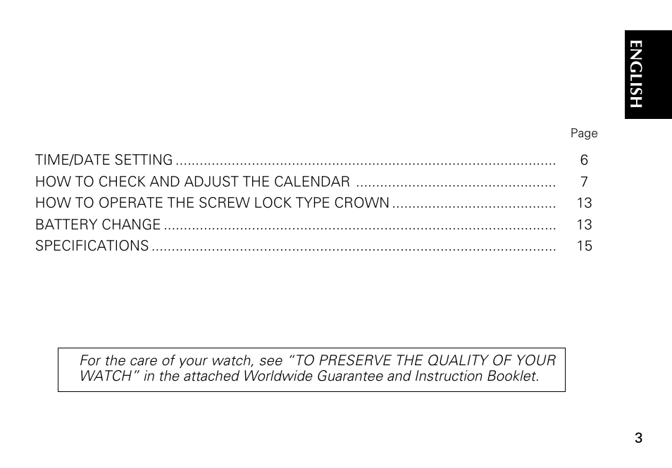 Seiko CAL. 6A32 User Manual | Page 3 / 15