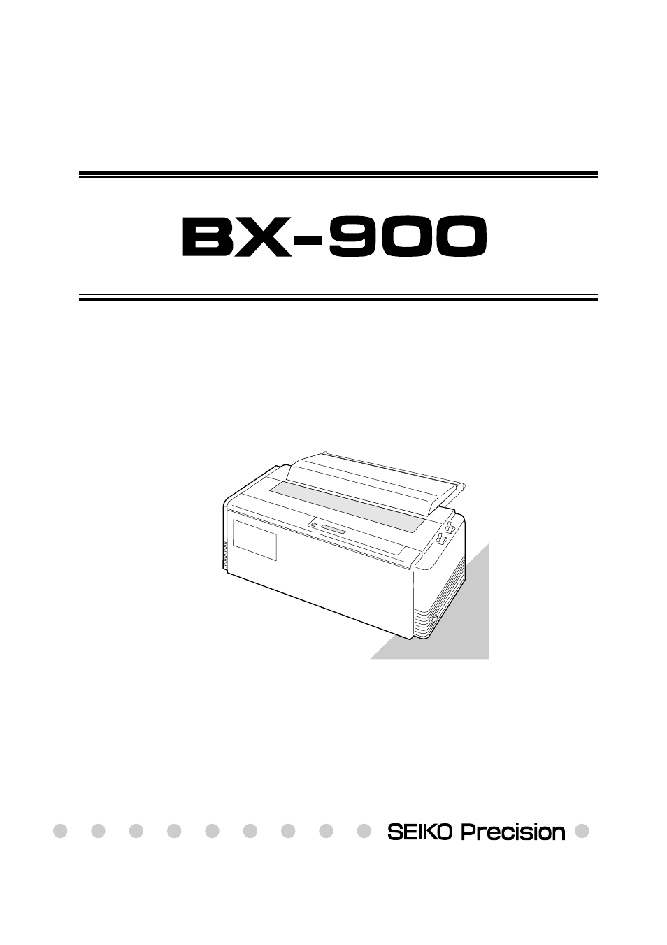 Seiko BX-900 User Manual | 146 pages