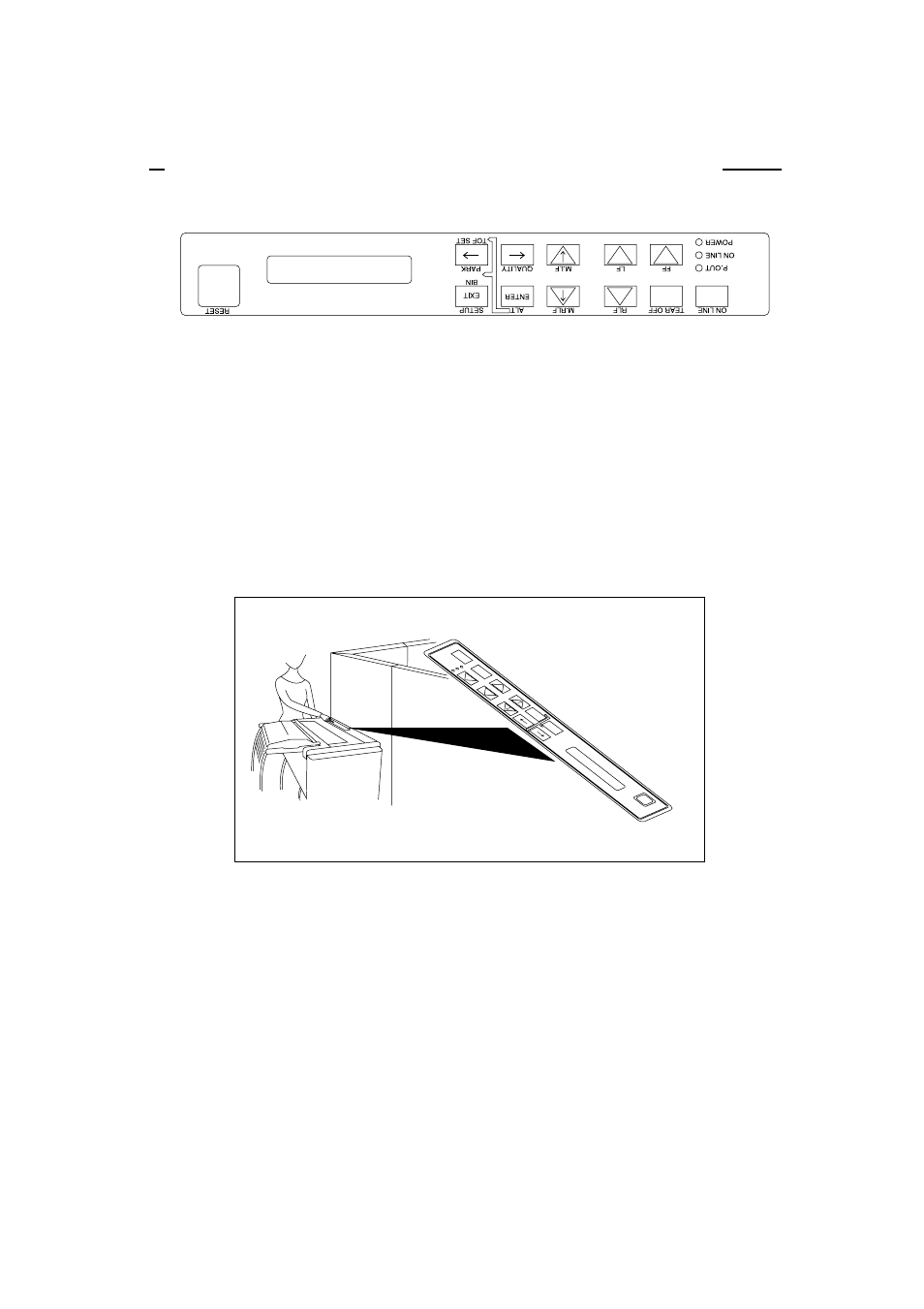 Appendix d. reverse control panel sheet, Installation, D. reverse control panel sheet | Seiko BX-900 User Manual | Page 144 / 146