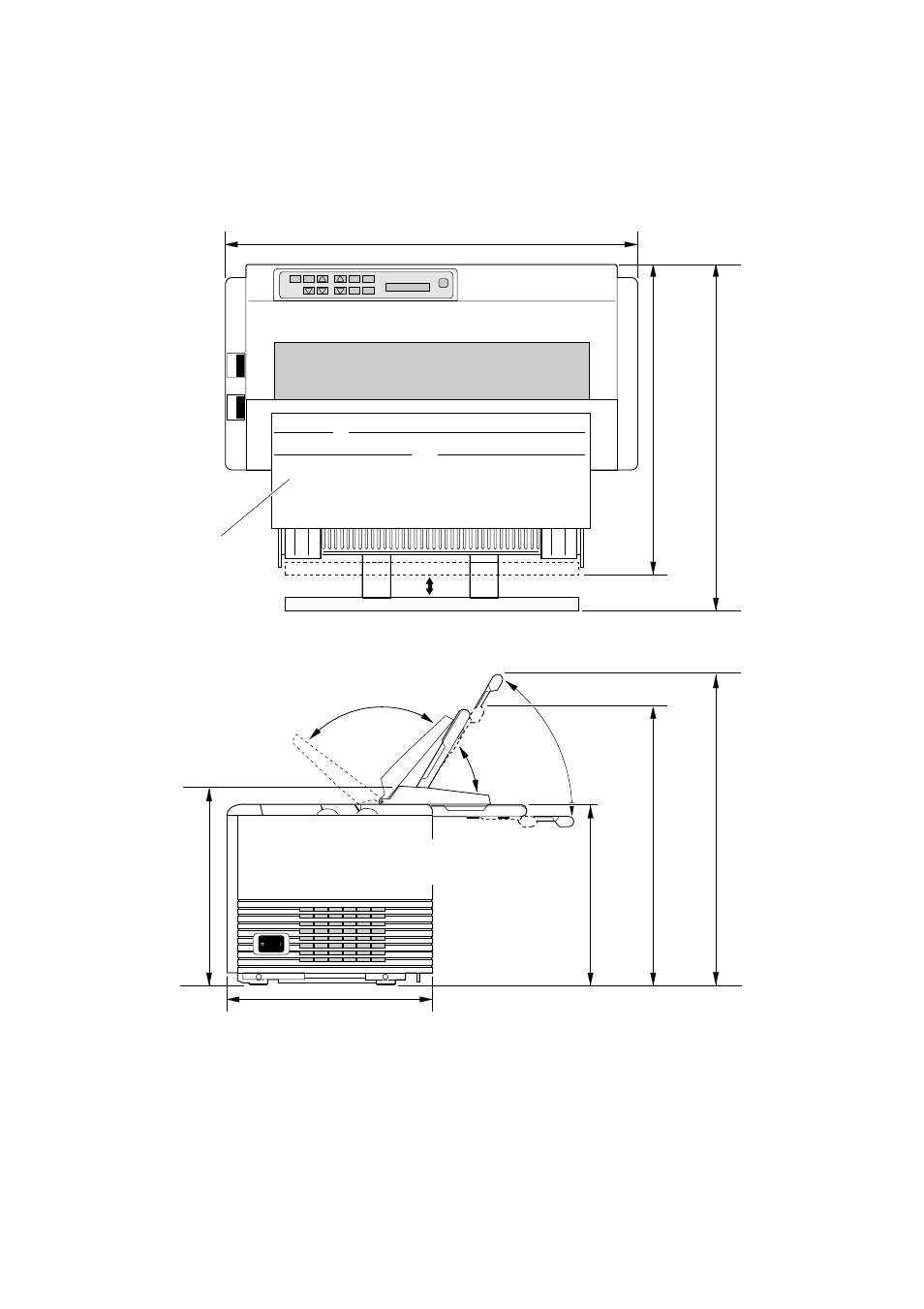 Physical dimension(model a) | Seiko BX-900 User Manual | Page 16 / 146