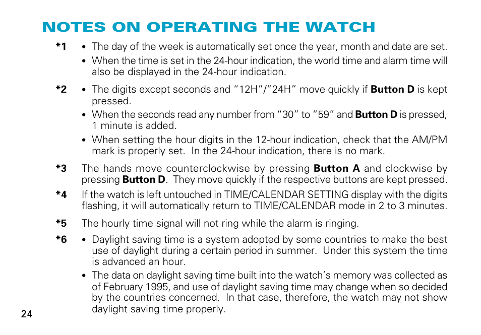 English | Seiko H022 User Manual | Page 24 / 34