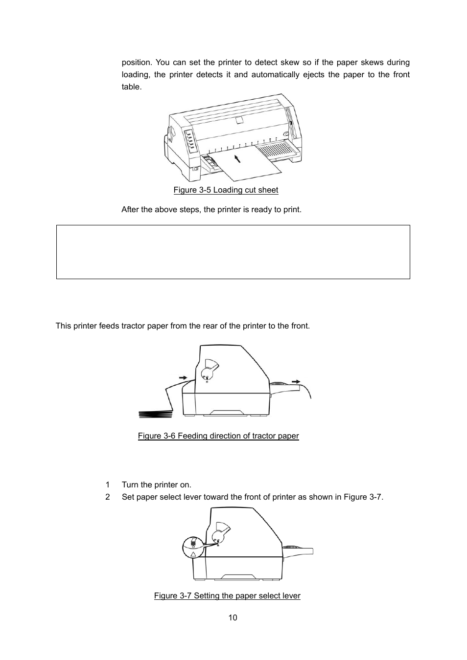 Using tractor paper, Loading tractor paper | Seiko FB 390 User Manual | Page 15 / 50