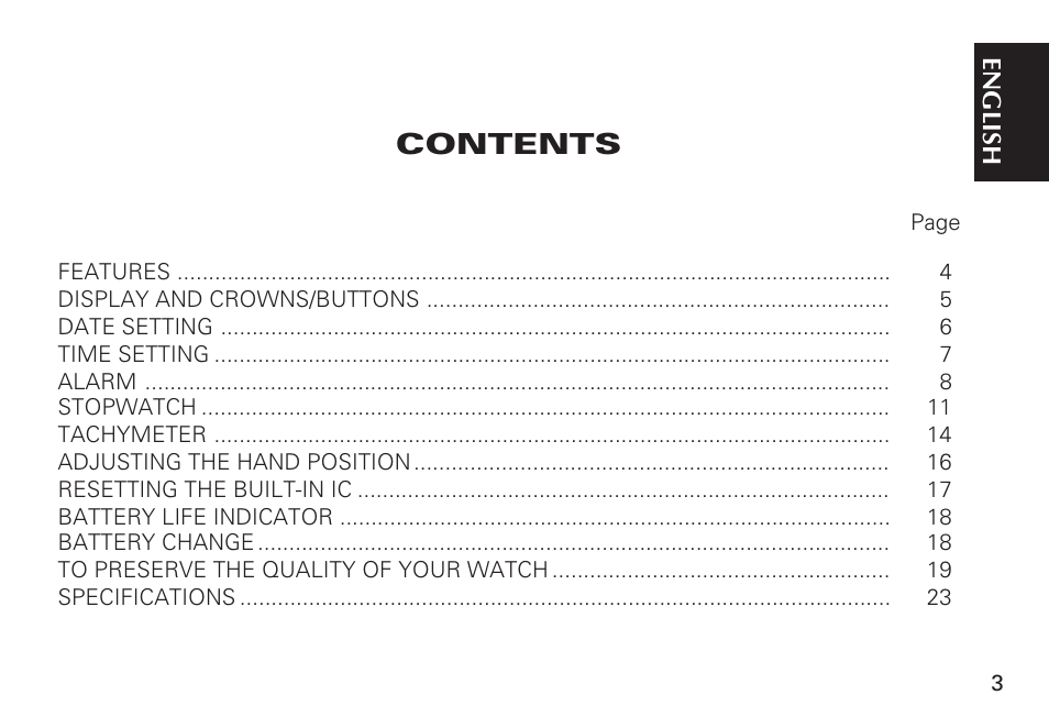 Seiko 7T32 User Manual | Page 3 / 23