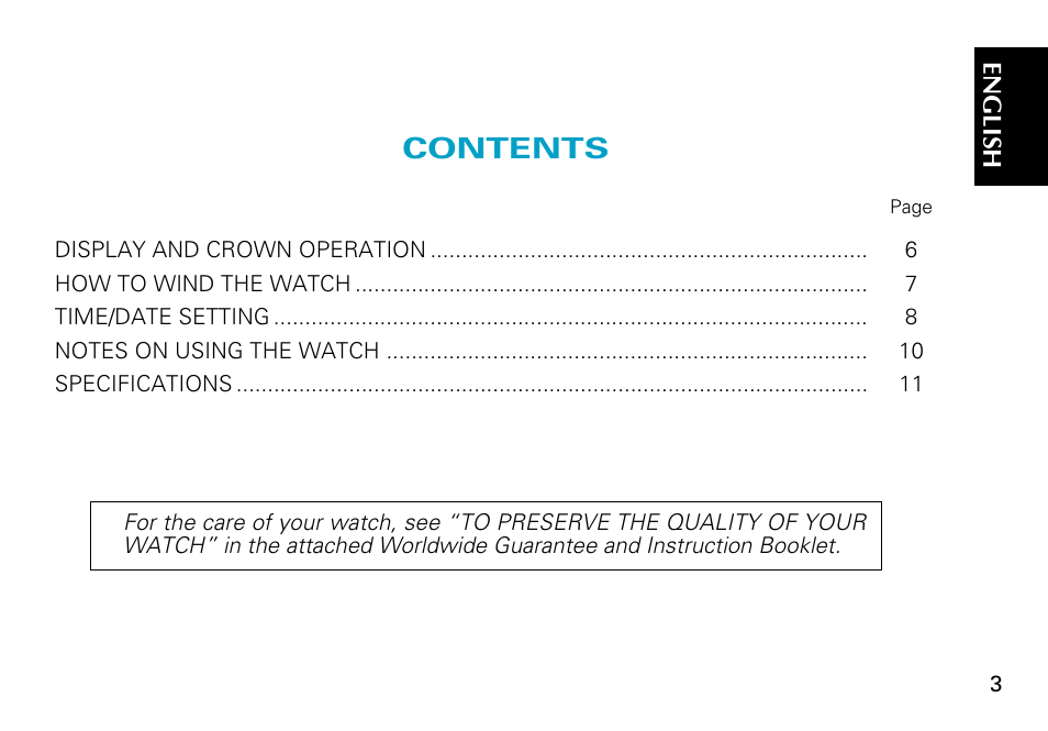 Seiko 7R68 User Manual | Page 3 / 11