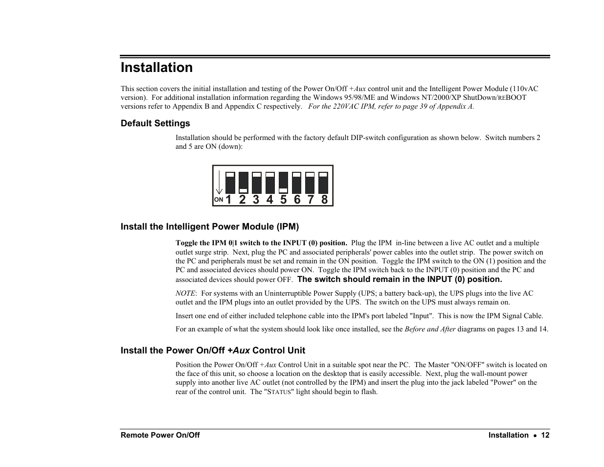 Installation | Server Technology PP02 User Manual | Page 12 / 67