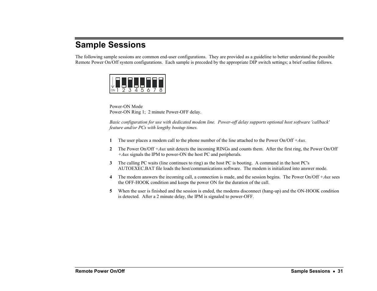 Sample sessions | Server Technology PP02 User Manual | Page 31 / 67
