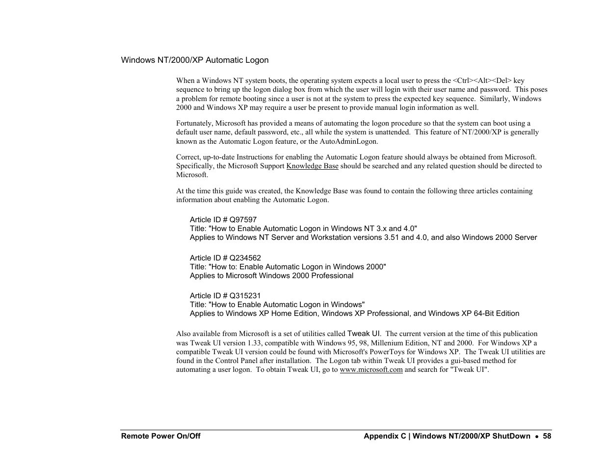 Server Technology PP02 User Manual | Page 58 / 67