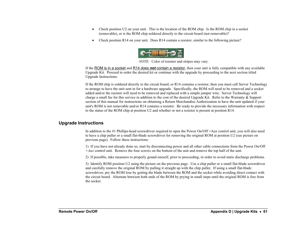 Server Technology PP02 User Manual | Page 61 / 67