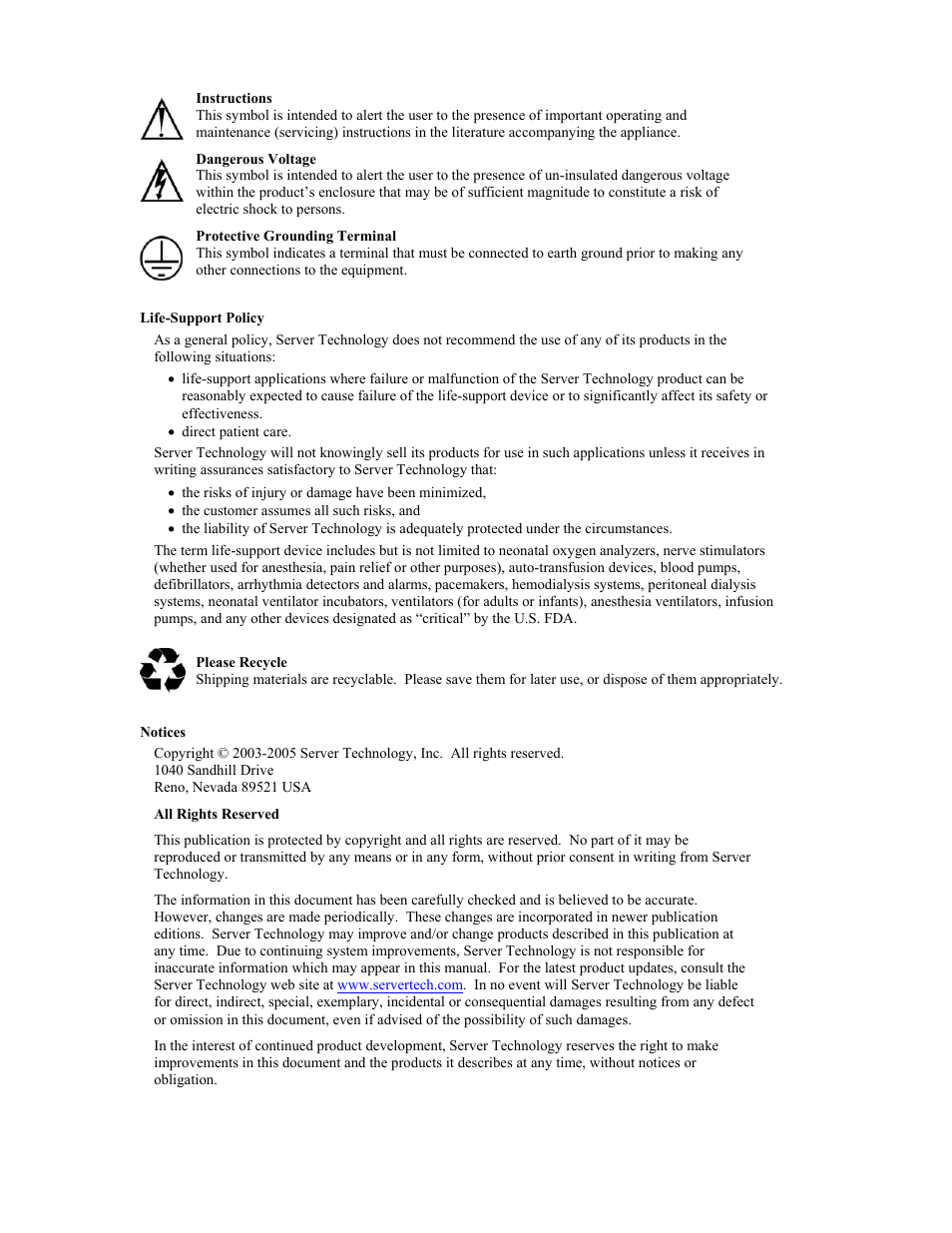 Server Technology Sentry Global Security Modem User Manual | Page 2 / 22