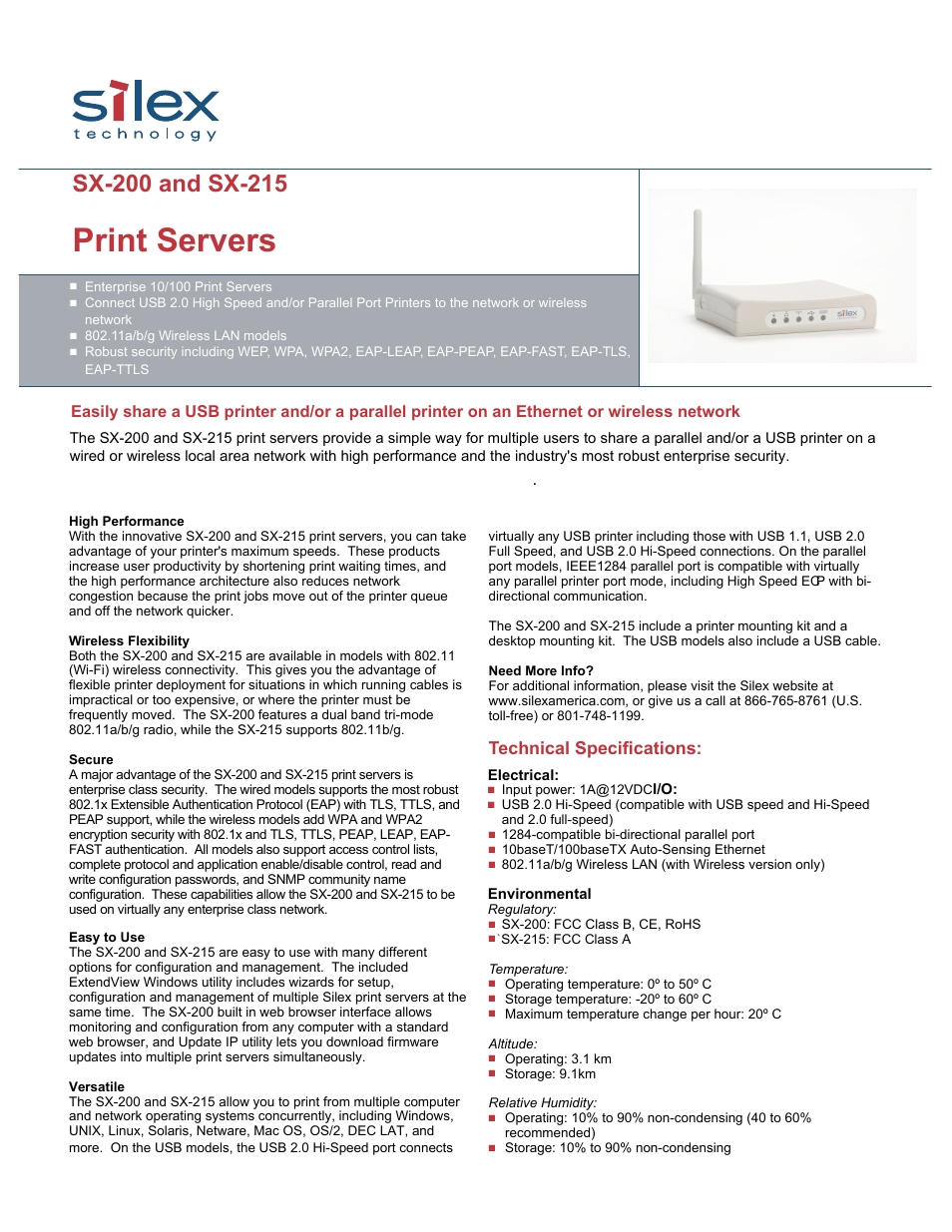 Silex technology Silex SX-215 User Manual | 2 pages