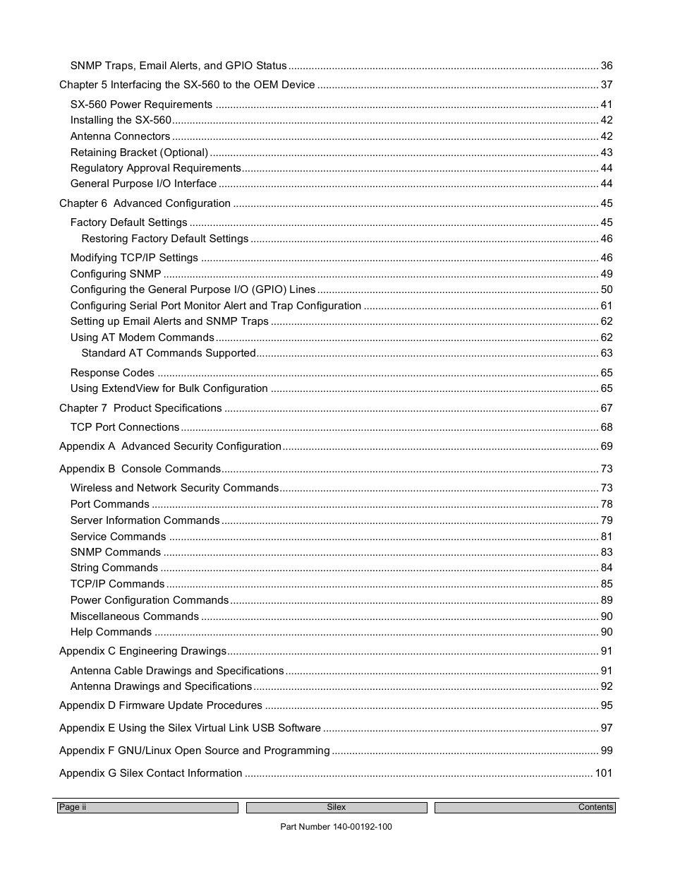 Silex technology Embedded Intelligent Module SX-560 User Manual | Page 4 / 110