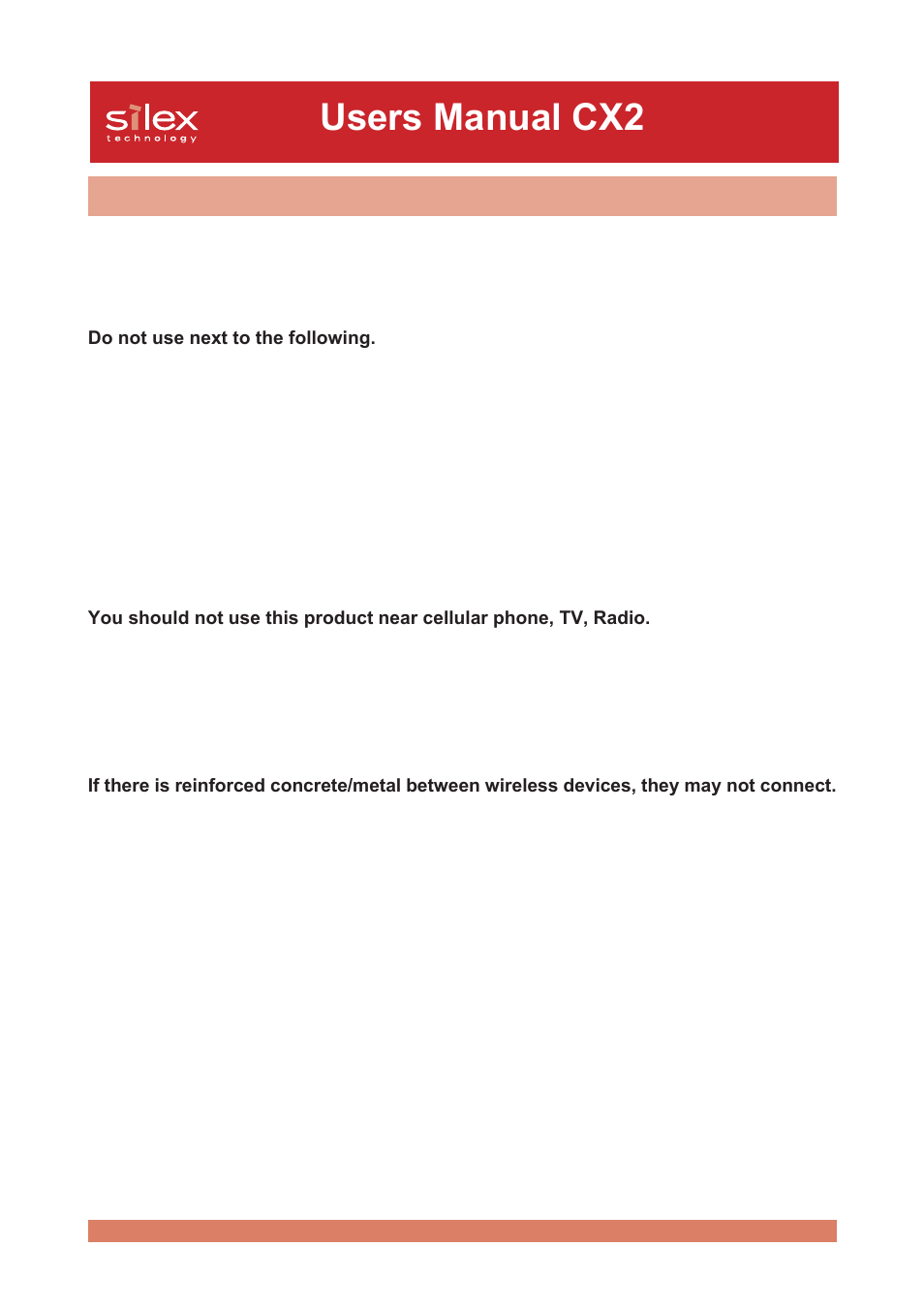 Using wireless communication, Users manual cx2 | Silex technology Print/Scanner/Storage Wireless Server PRICOM C-6400W User Manual | Page 24 / 101