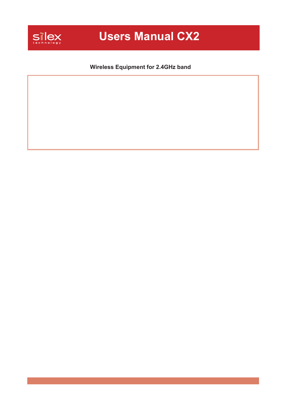 Users manual cx2 | Silex technology Print/Scanner/Storage Wireless Server PRICOM C-6400W User Manual | Page 25 / 101