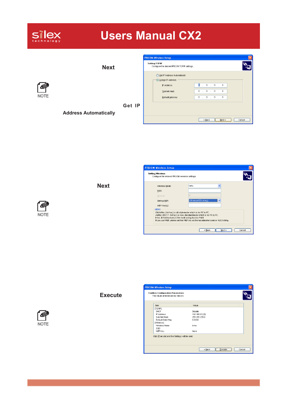 Users manual cx2 | Silex technology Print/Scanner/Storage Wireless Server PRICOM C-6400W User Manual | Page 33 / 101