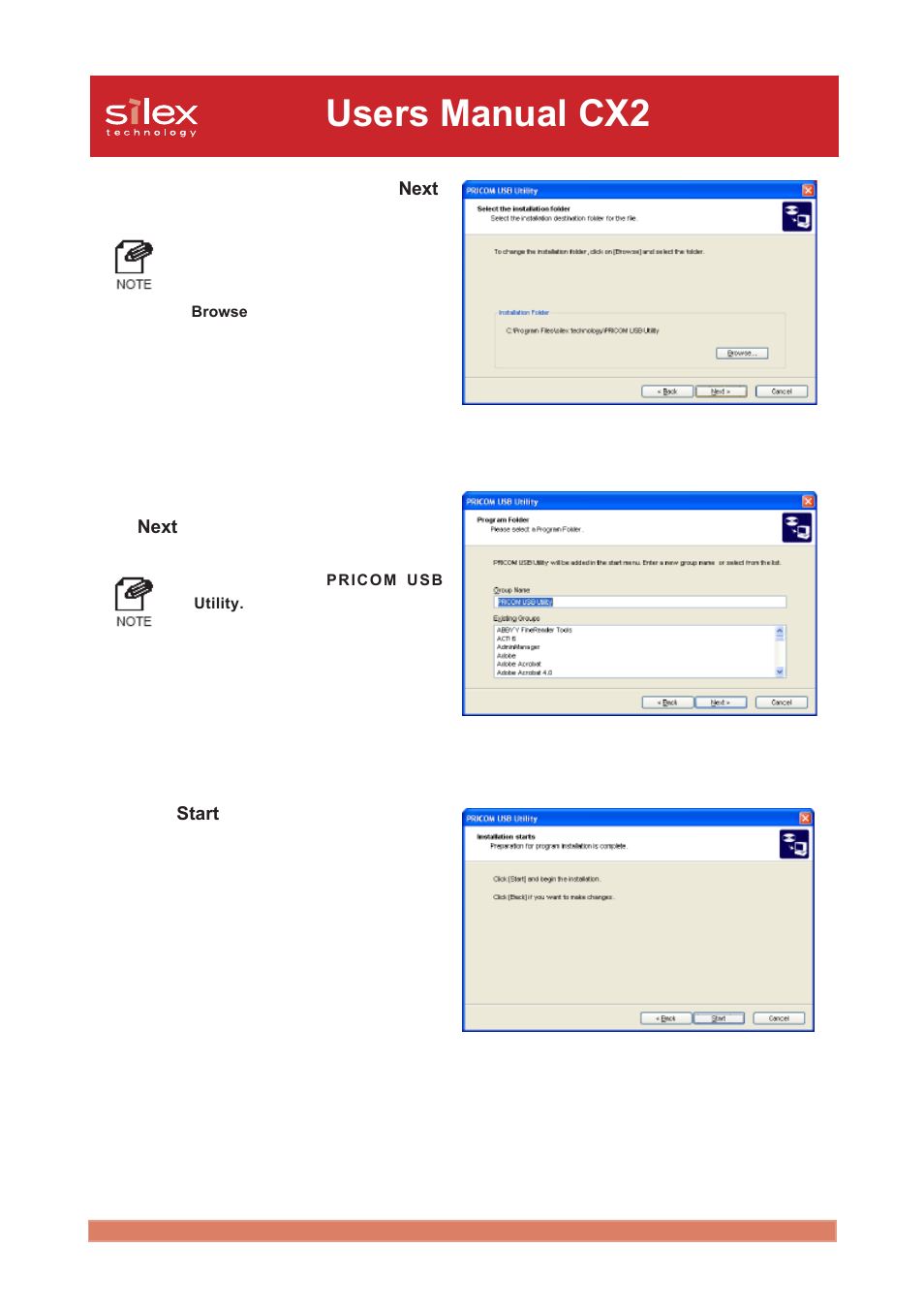 Users manual cx2 | Silex technology Print/Scanner/Storage Wireless Server PRICOM C-6400W User Manual | Page 40 / 101