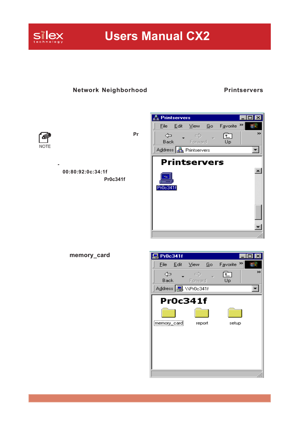 Users manual cx2 | Silex technology Print/Scanner/Storage Wireless Server PRICOM C-6400W User Manual | Page 52 / 101