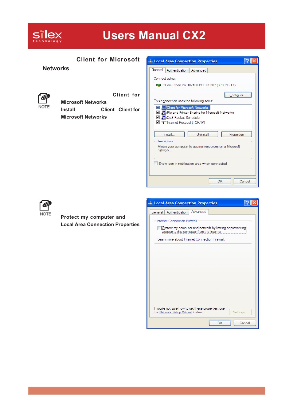 Users manual cx2 | Silex technology Print/Scanner/Storage Wireless Server PRICOM C-6400W User Manual | Page 57 / 101