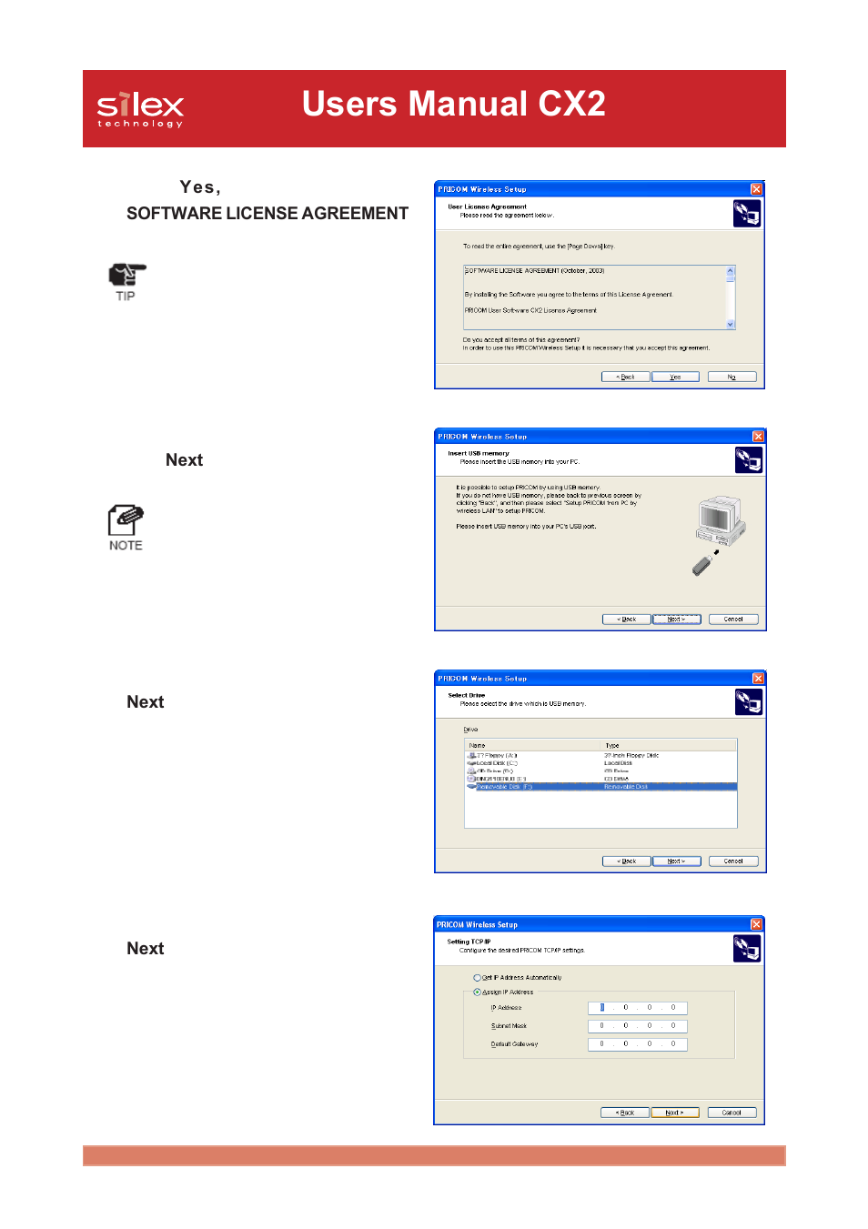 Users manual cx2 | Silex technology Print/Scanner/Storage Wireless Server PRICOM C-6400W User Manual | Page 64 / 101