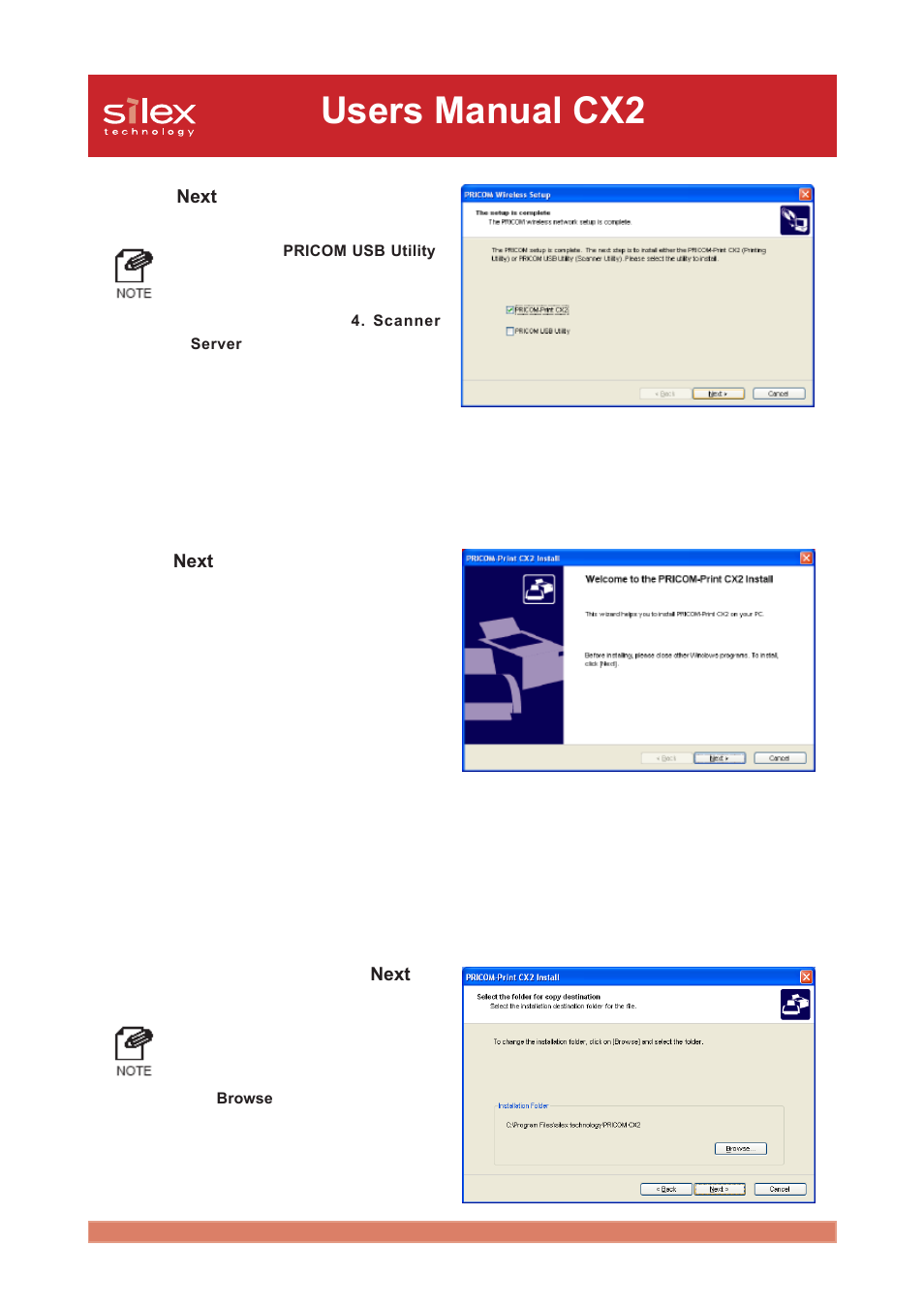 Users manual cx2 | Silex technology Print/Scanner/Storage Wireless Server PRICOM C-6400W User Manual | Page 67 / 101