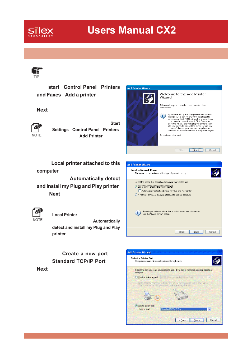 Users manual cx2 | Silex technology Print/Scanner/Storage Wireless Server PRICOM C-6400W User Manual | Page 74 / 101