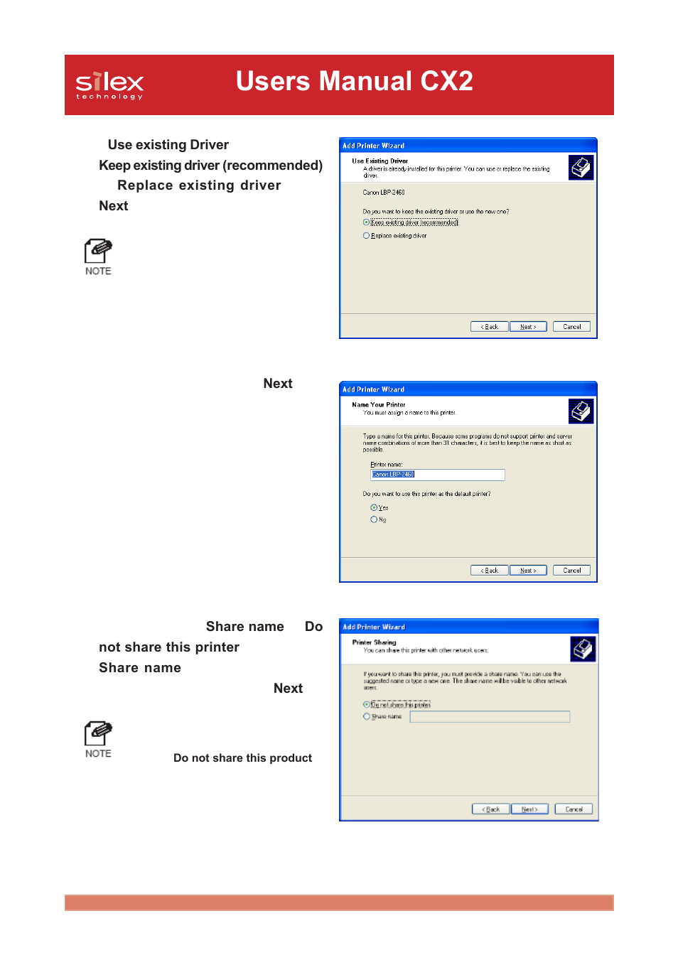 Users manual cx2 | Silex technology Print/Scanner/Storage Wireless Server PRICOM C-6400W User Manual | Page 77 / 101