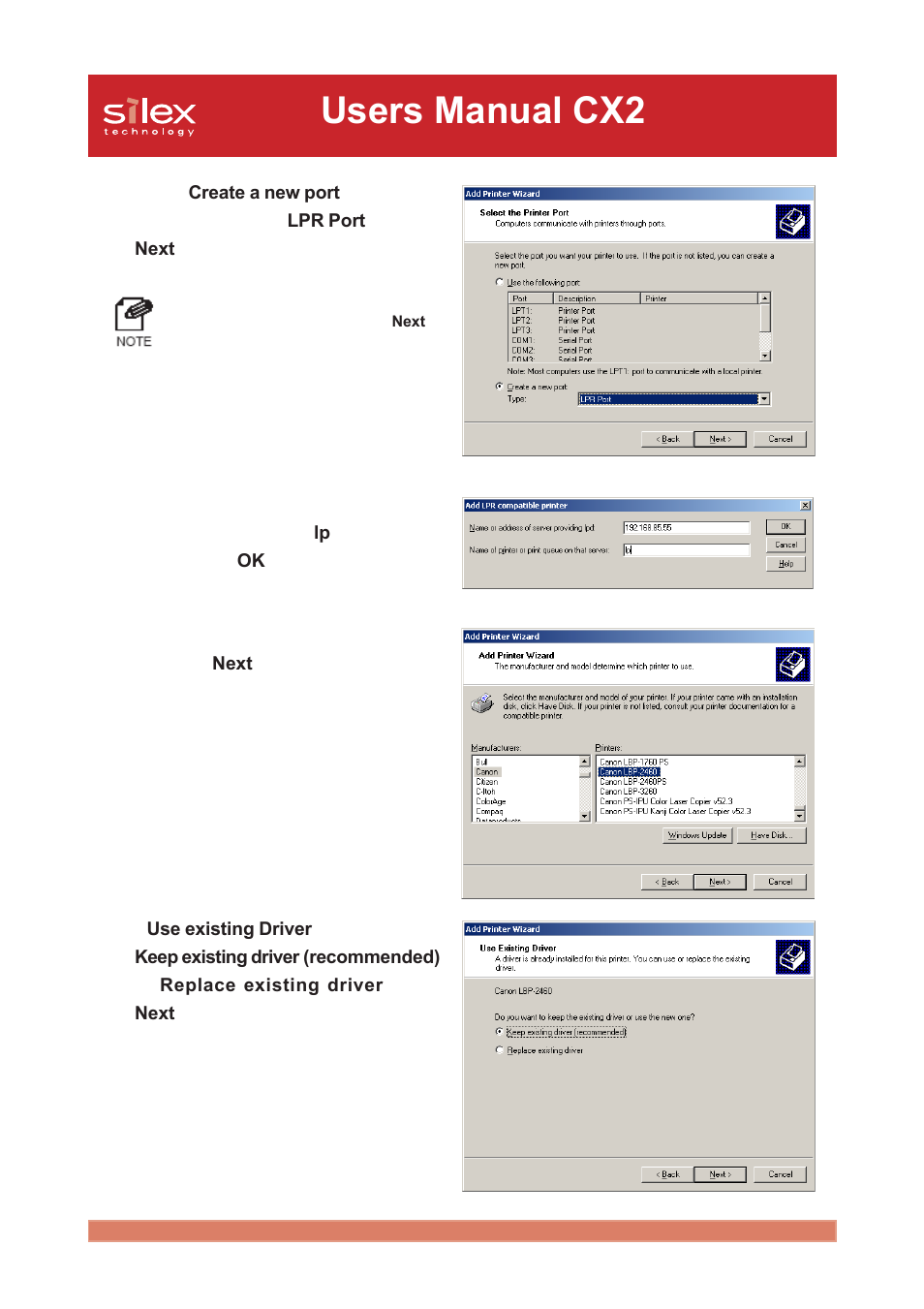 Users manual cx2 | Silex technology Print/Scanner/Storage Wireless Server PRICOM C-6400W User Manual | Page 80 / 101