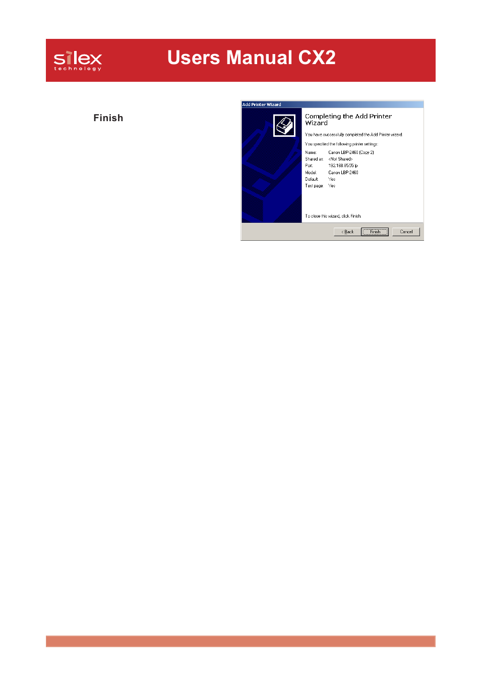 Users manual cx2 | Silex technology Print/Scanner/Storage Wireless Server PRICOM C-6400W User Manual | Page 82 / 101